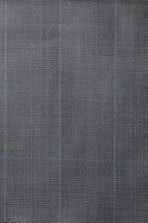 Zegna Grey Blue Windowpane 6011