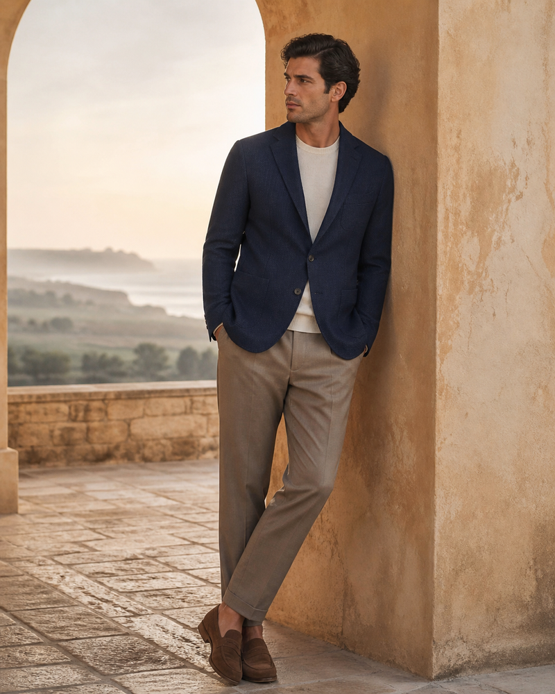 Blazer casual italiano in fabric 1004