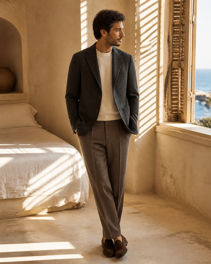 Blazer casual italiano in fabric 1013