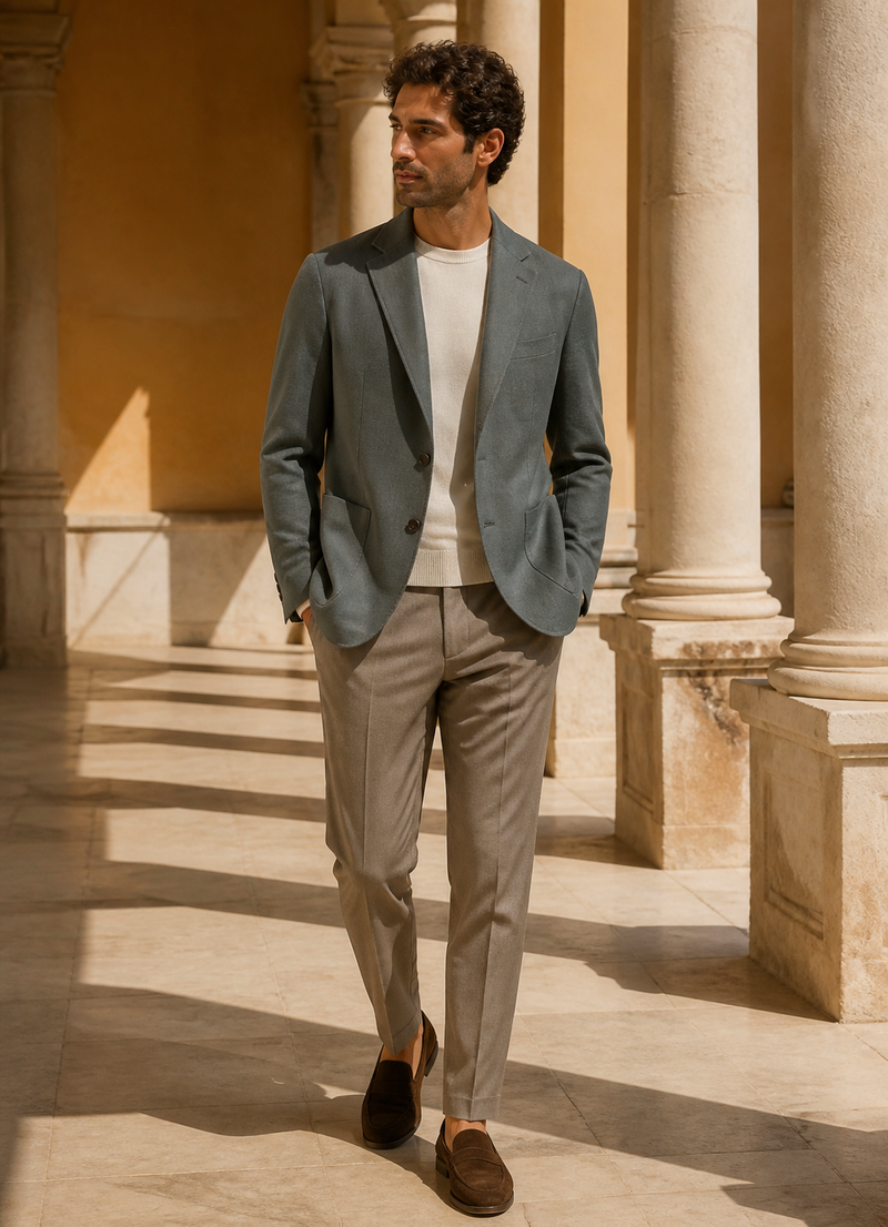 Blazer casual italiano in fabric 1025