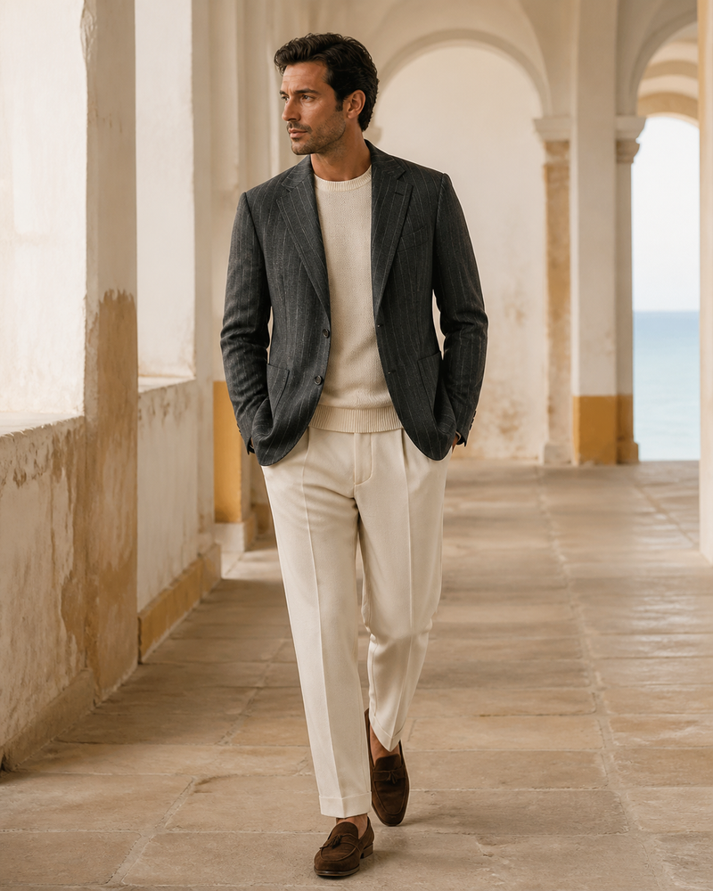 Blazer casual italiano in fabric 1055