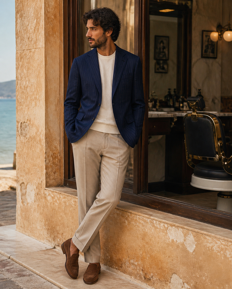 Blazer casual italiano in fabric 6730